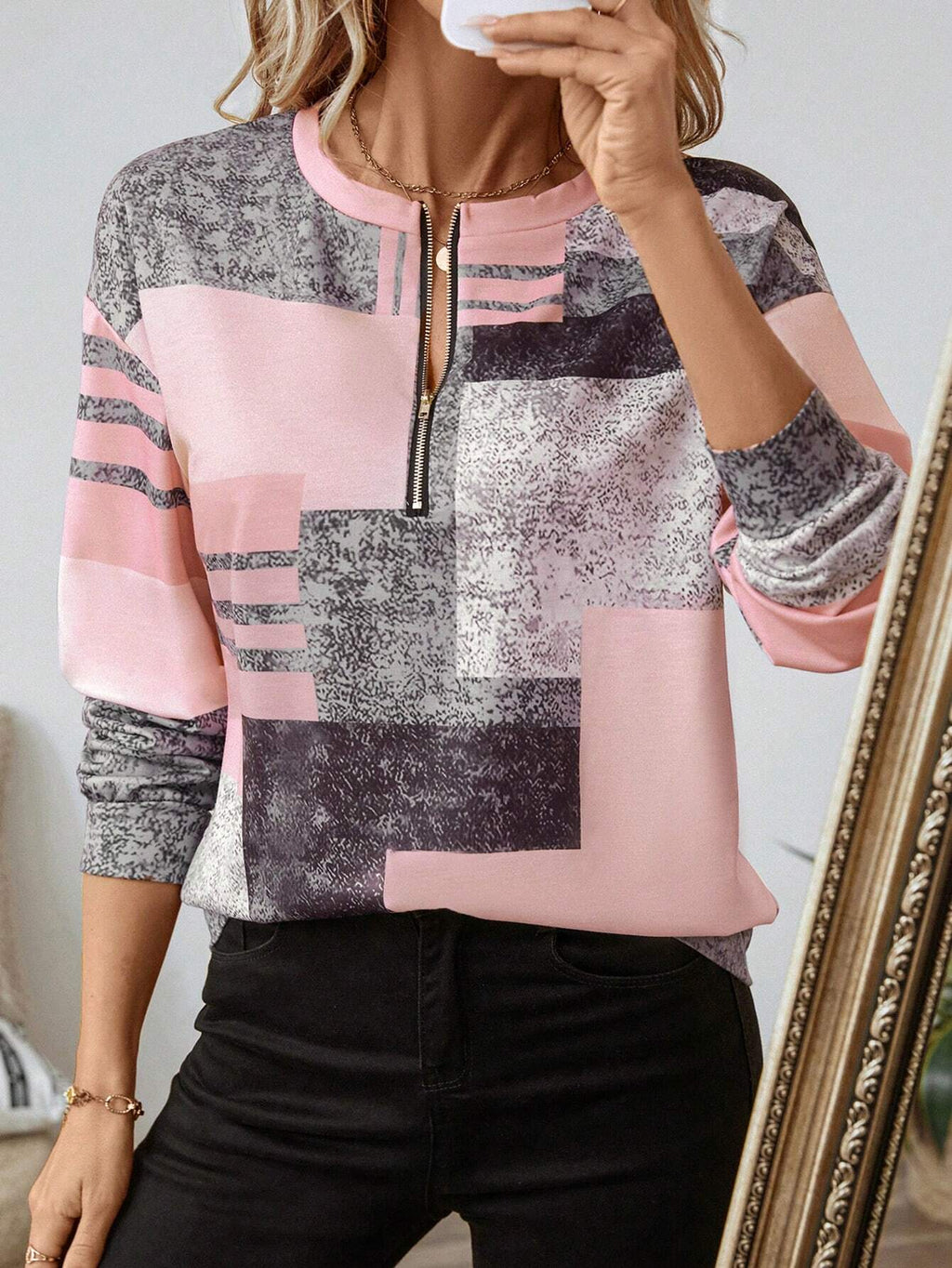 ROWAN COSY ZIP SWEATER