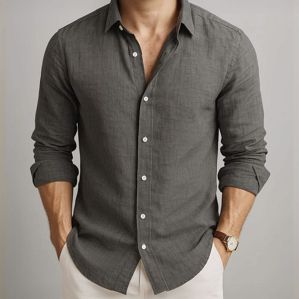 LEO CAMISA DE LINO TACTO SUAVE
