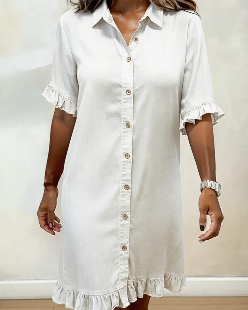 ROSAMERE FLATTERING DENIM DRESS