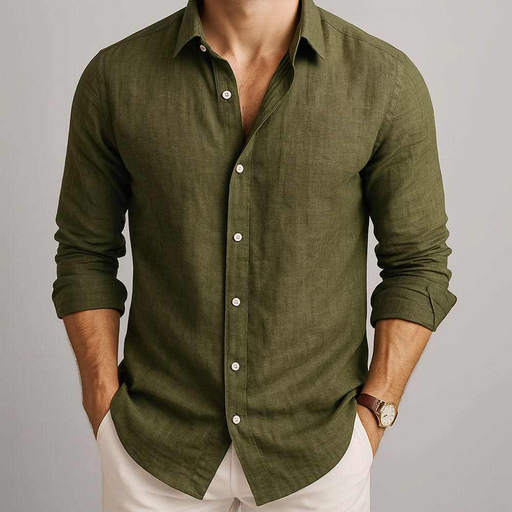 LEO CAMISA DE LINO TACTO SUAVE