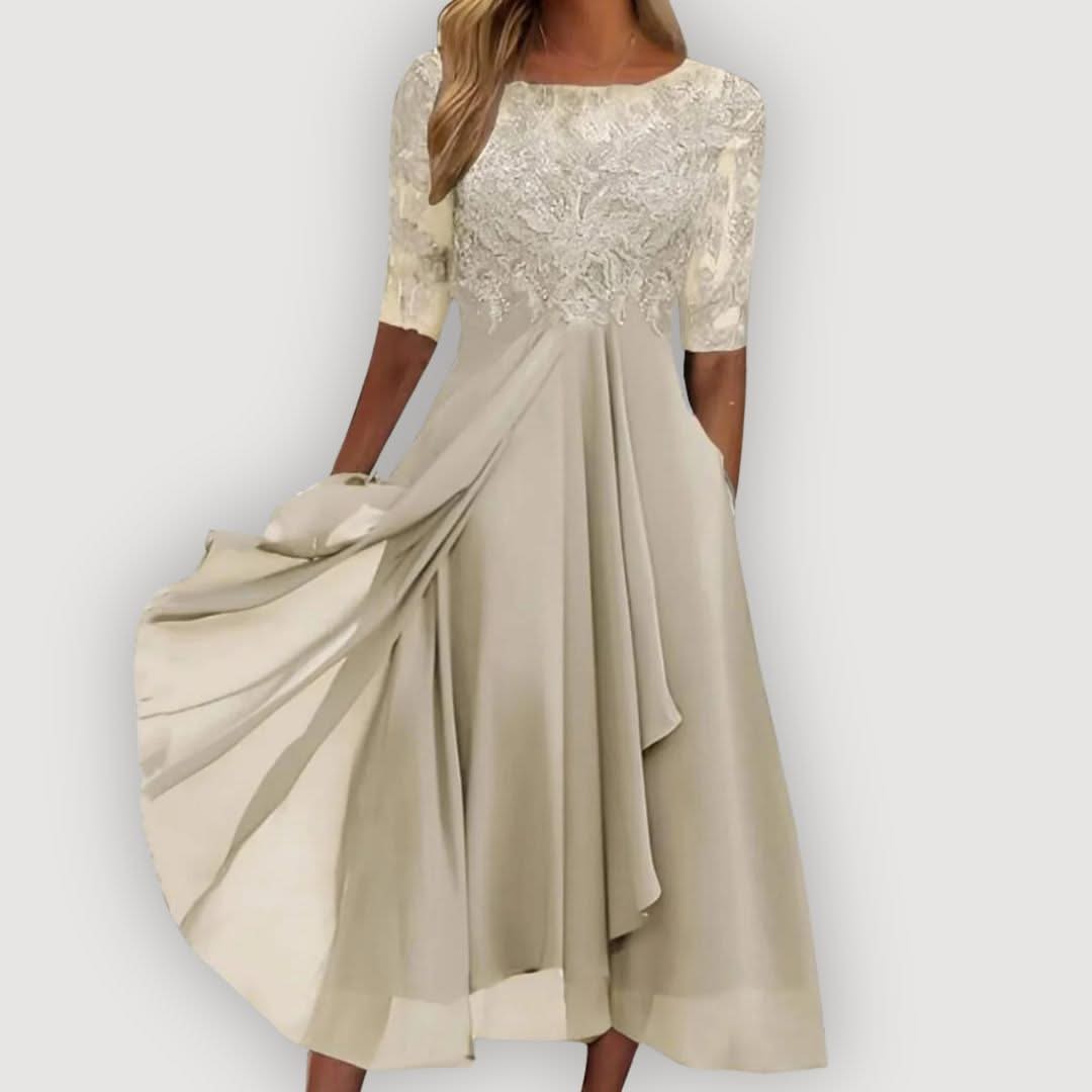 VESTIDO DE GASA LARA RIVERO