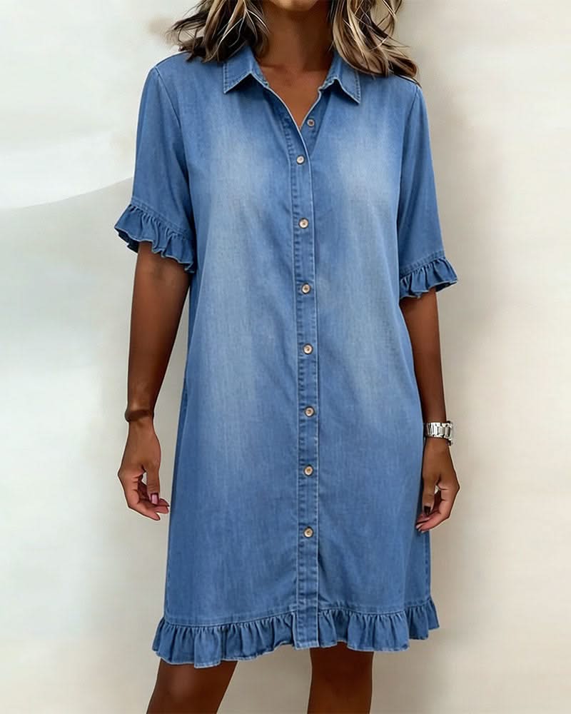 ROSAMERE FLATTERING DENIM DRESS