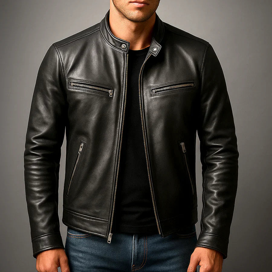 Chaqueta DILAN de cuero vintage