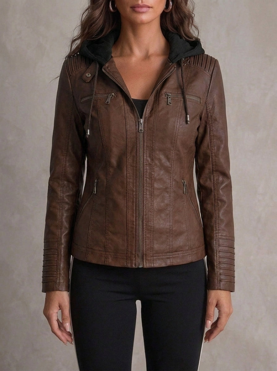 Sara - Chaqueta de Piel Resistente y Elegante