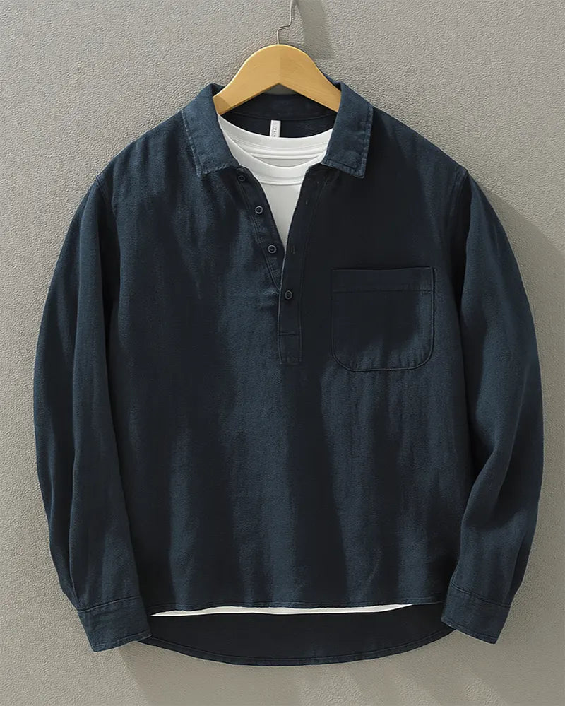 Camisa AMALFI Mezcla de Lino y Algodón