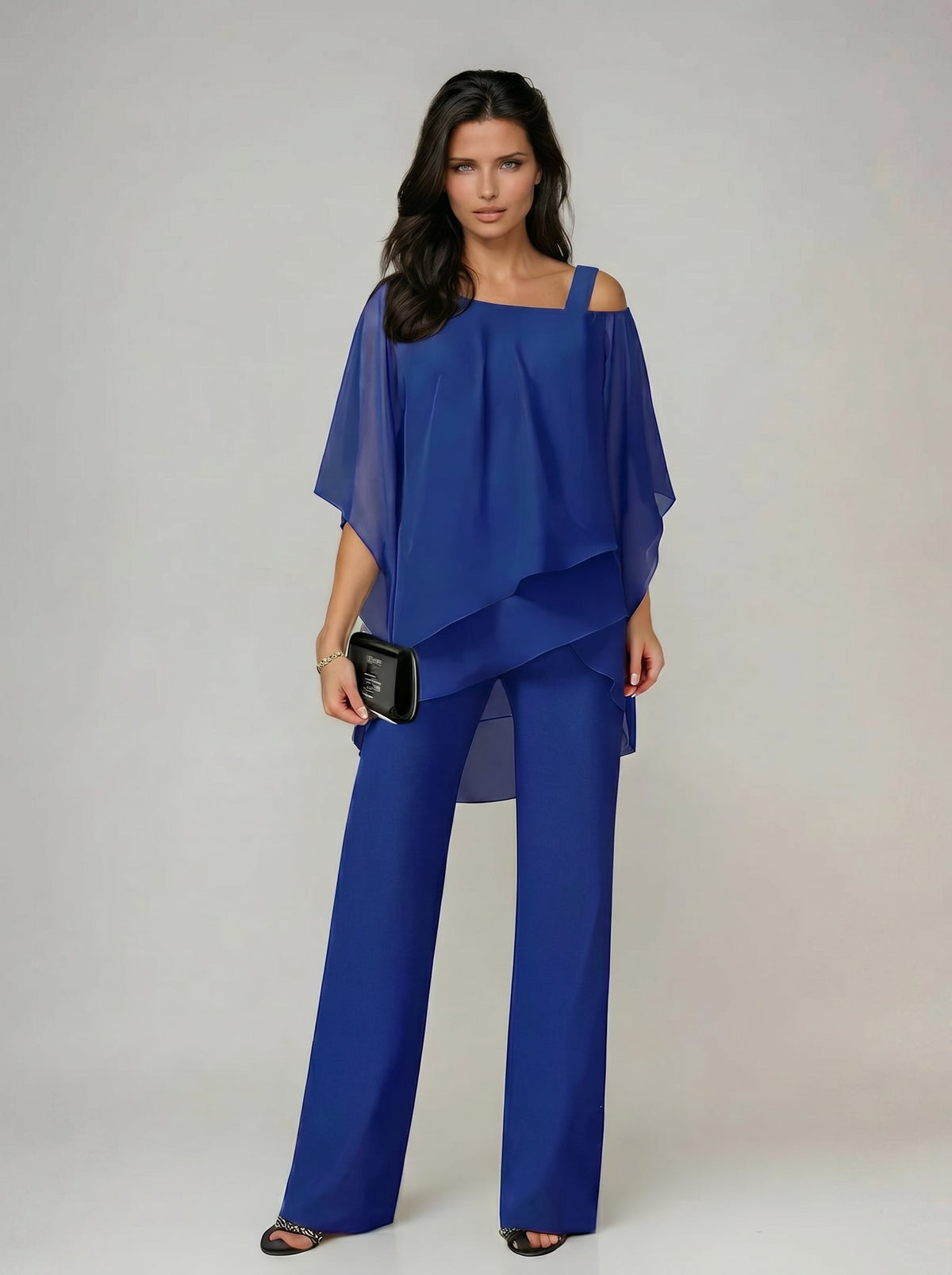 Leticia™ - Conjunto de Gala en Capas y Pantalón Palazzo