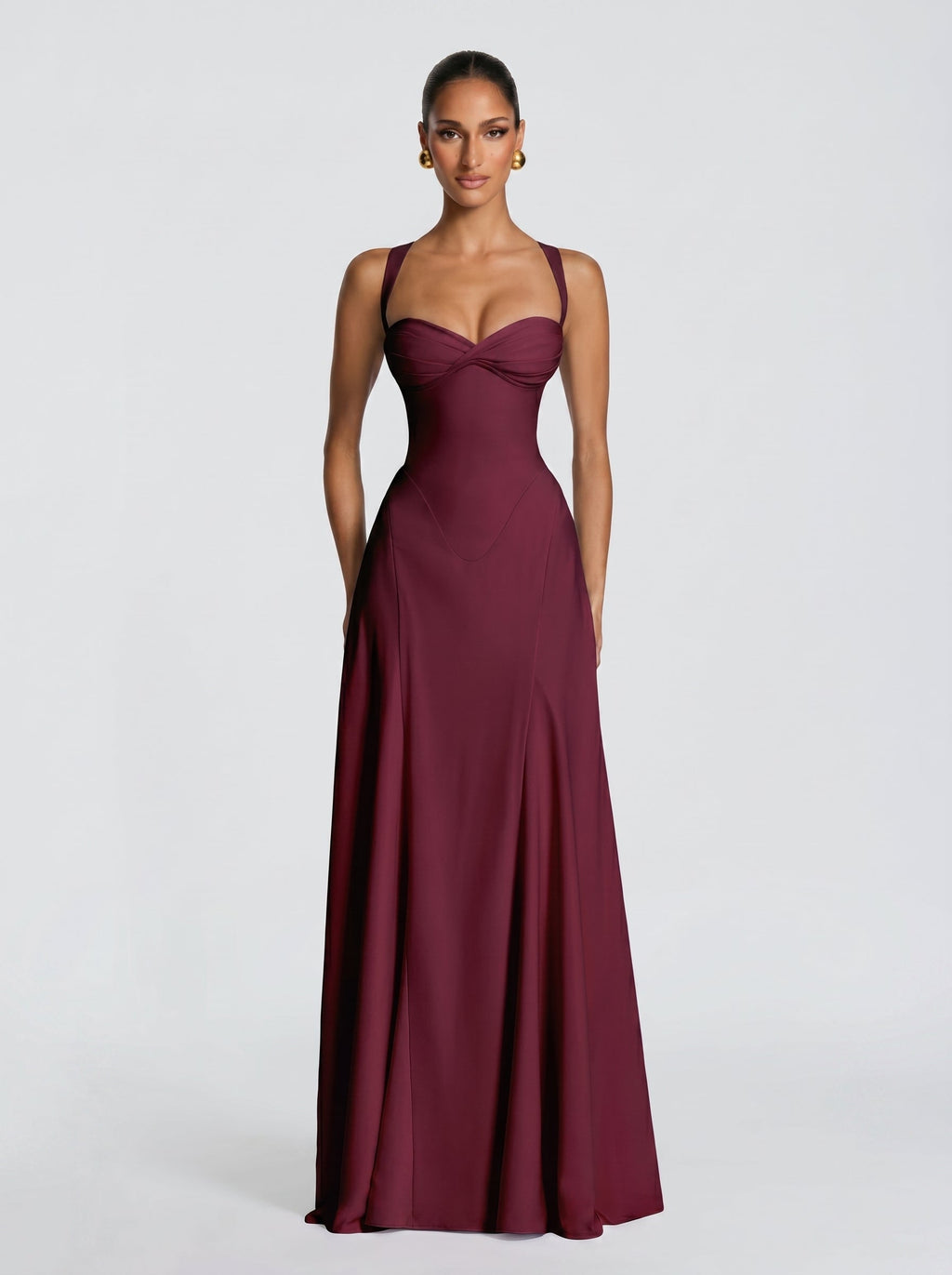 Irie™ - Vestido Burdeos de Gala
