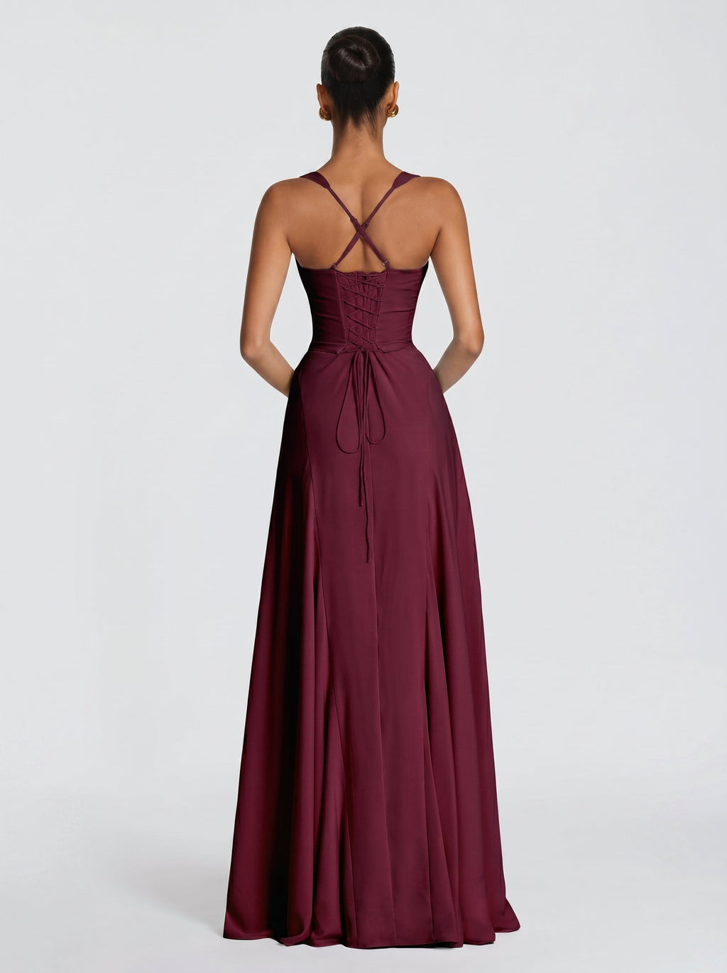 Irie™ - Vestido Burdeos de Gala