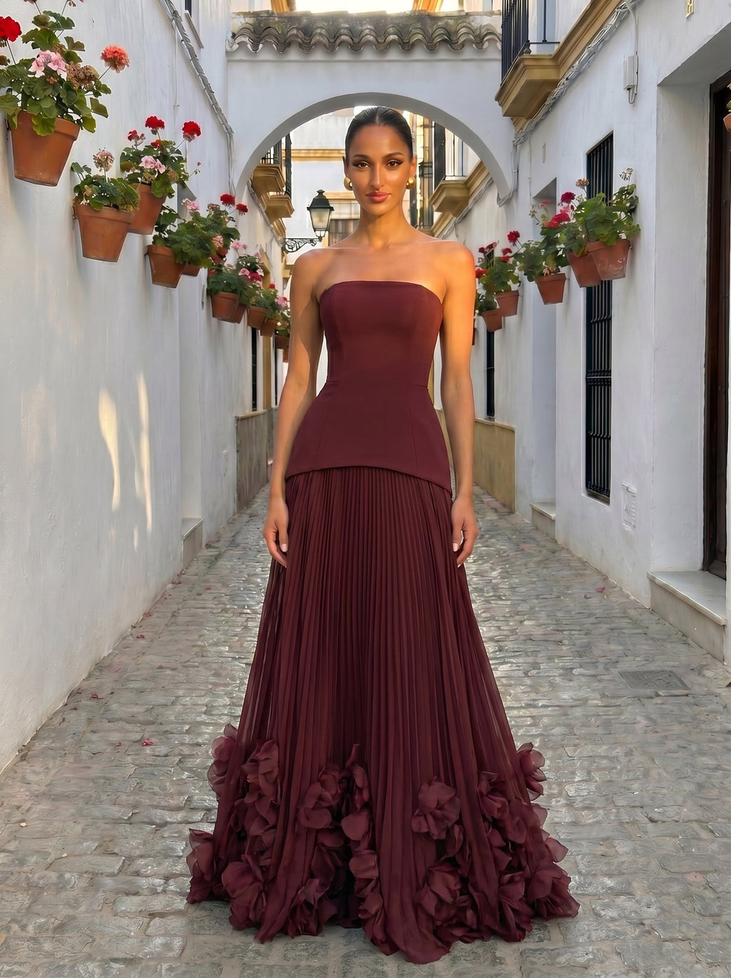 Sandra™ - Vestido de Gala con Falda Escultural