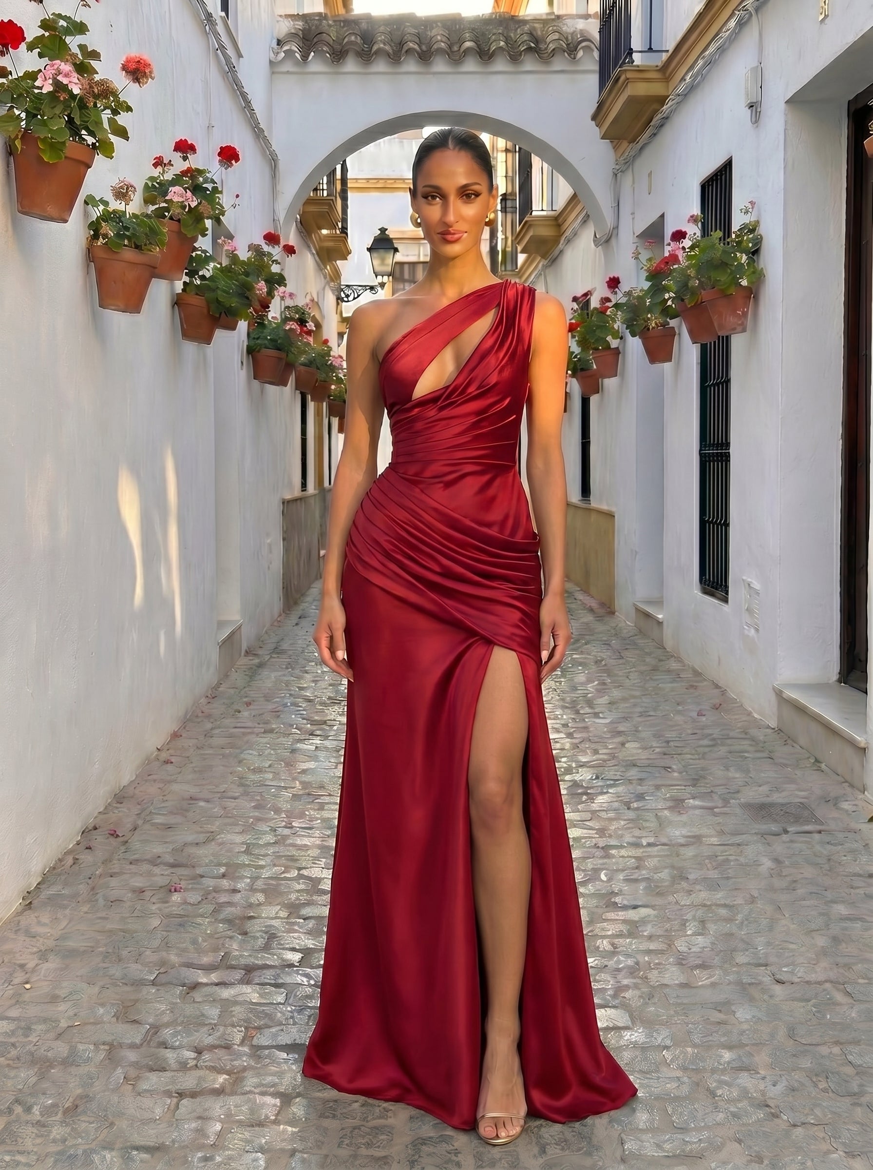 Laura™ - Vestido Largo en Satén