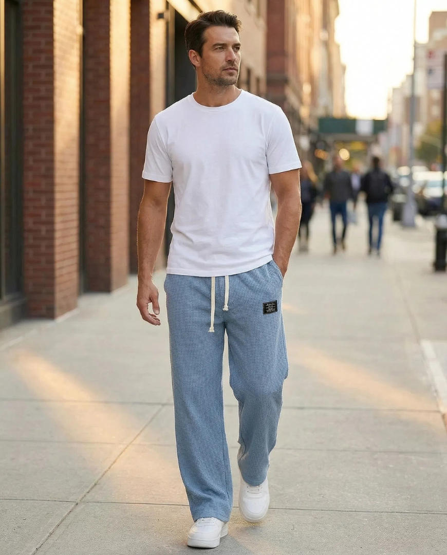 Pantalón SARTORI Confort Estructurado Nido de Abeja