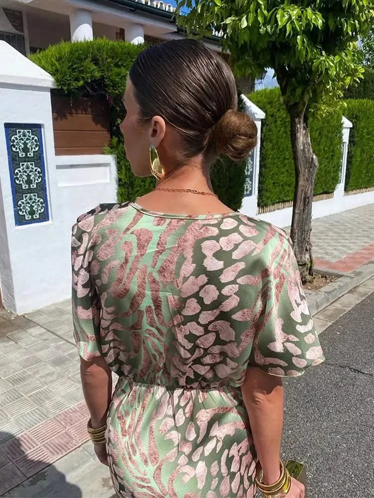 VALMERE COPPER MIDI DRESS