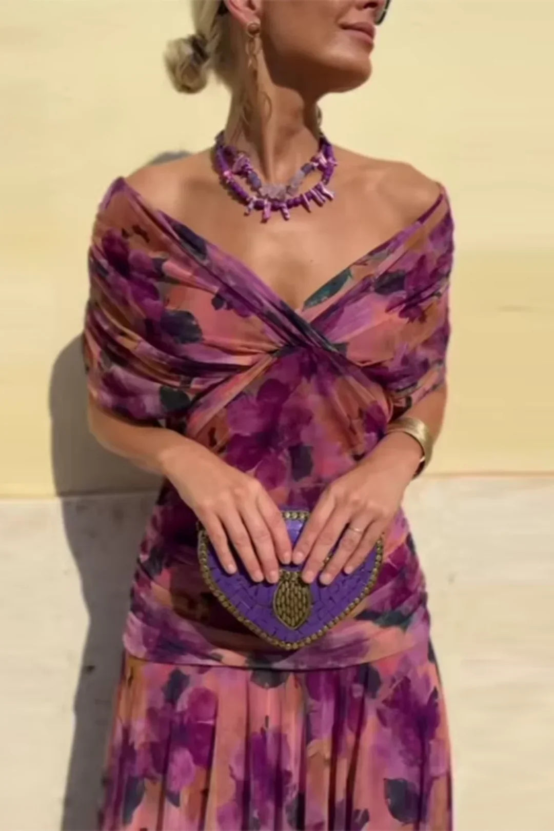Louise | Vestido maxi elegante con escote en V