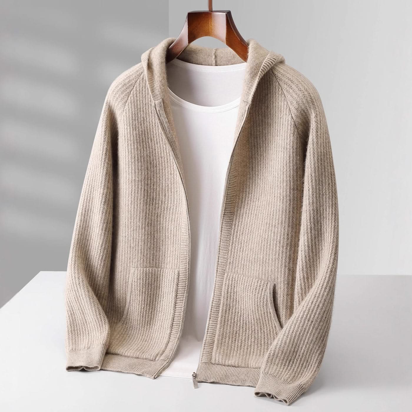 SORRENTO CASHMERE ZIP HOODIE