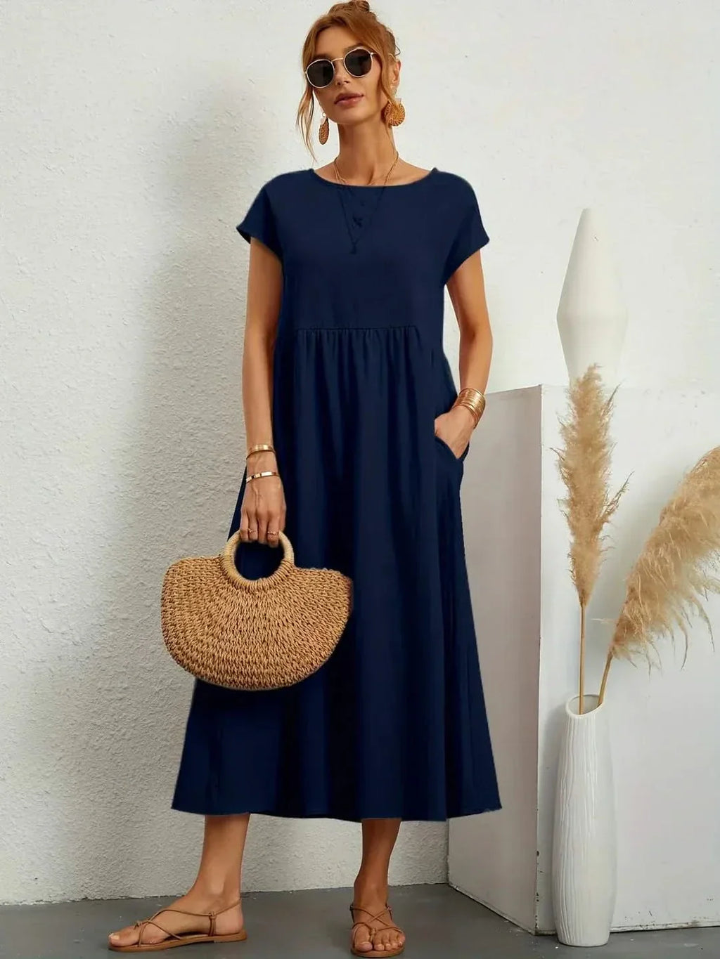 VESTIDO EVA FLUIDO LUXE