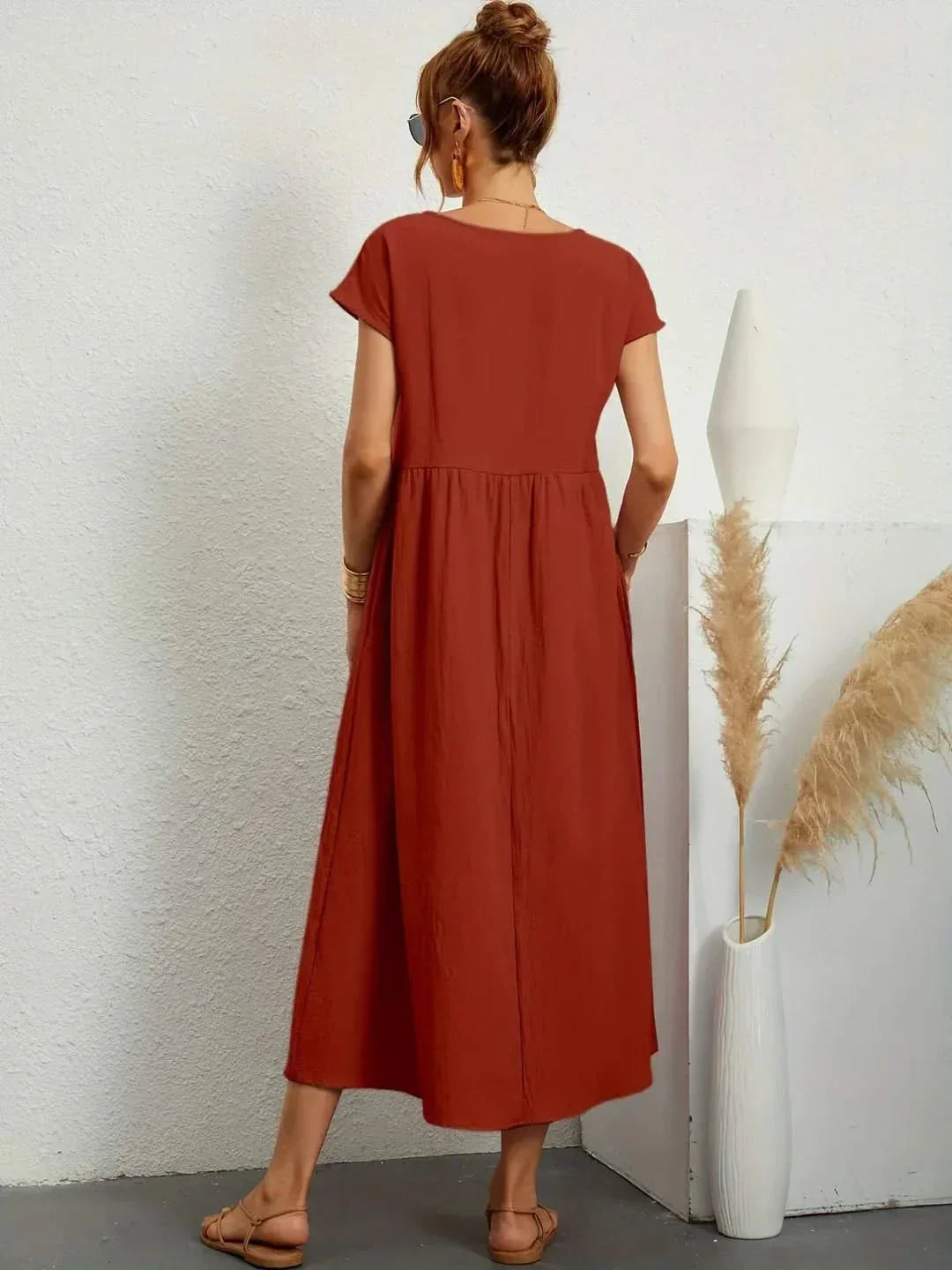 VESTIDO EVA FLUIDO LUXE