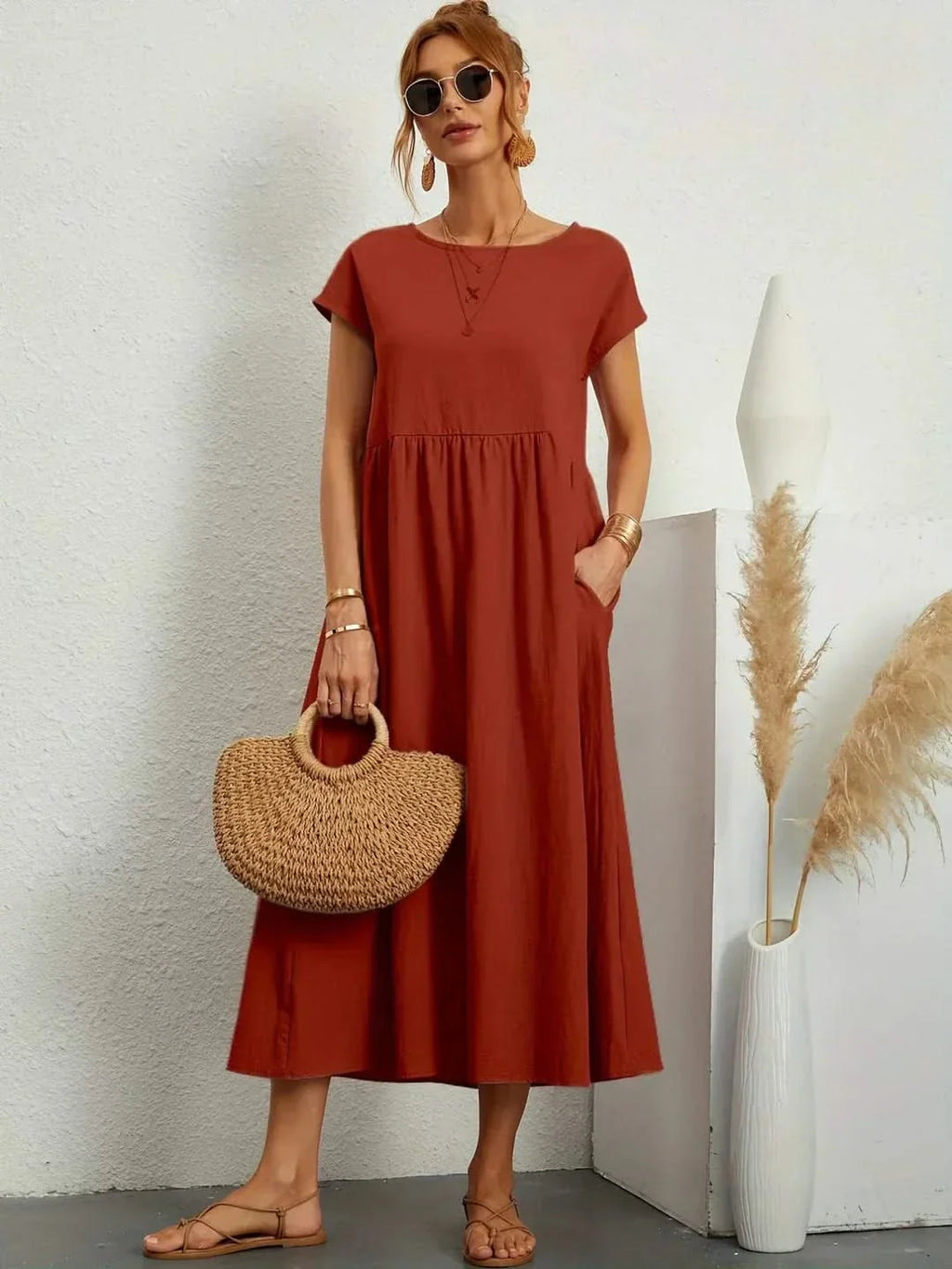 VESTIDO EVA FLUIDO LUXE