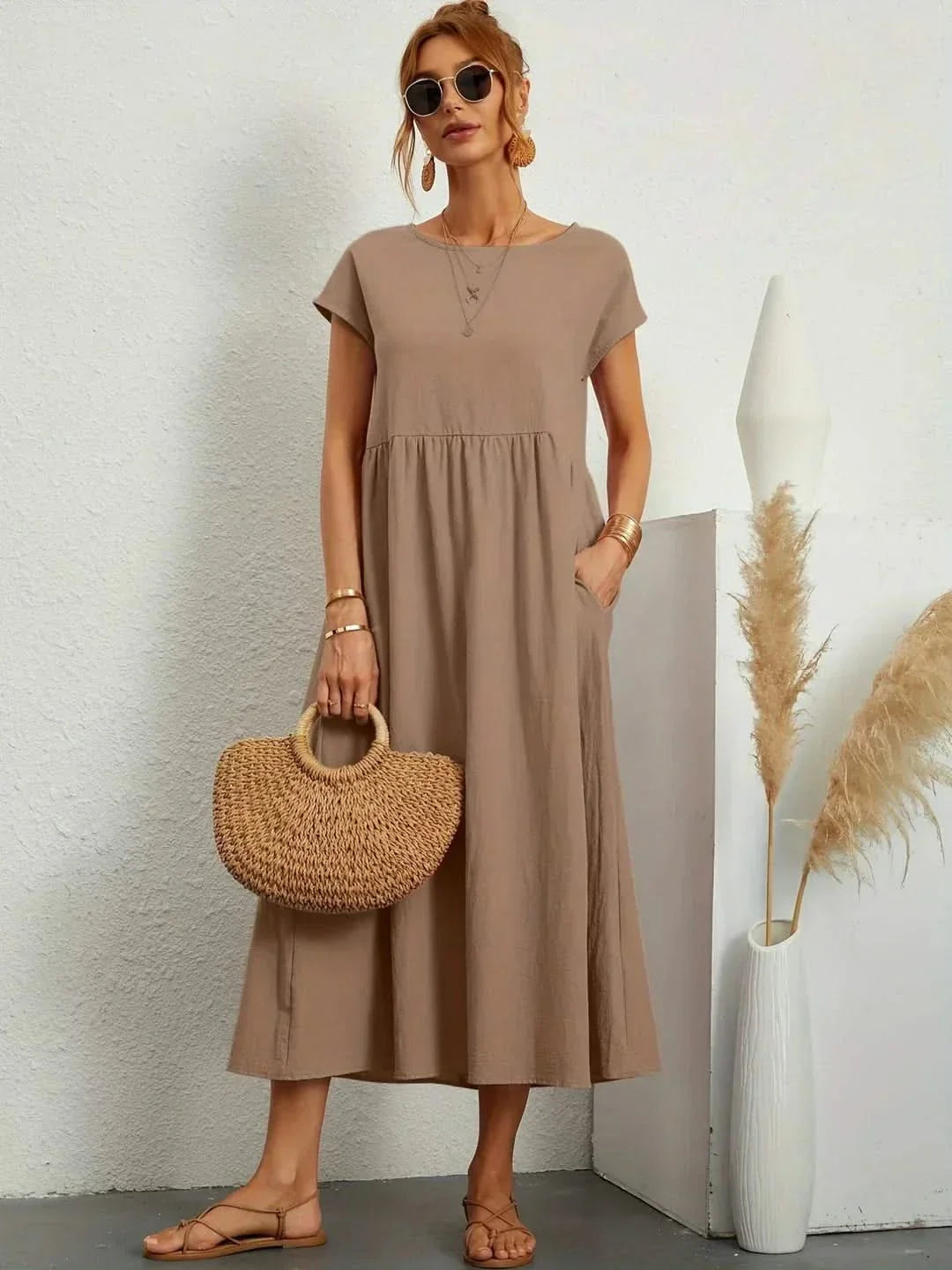 VESTIDO EVA FLUIDO LUXE