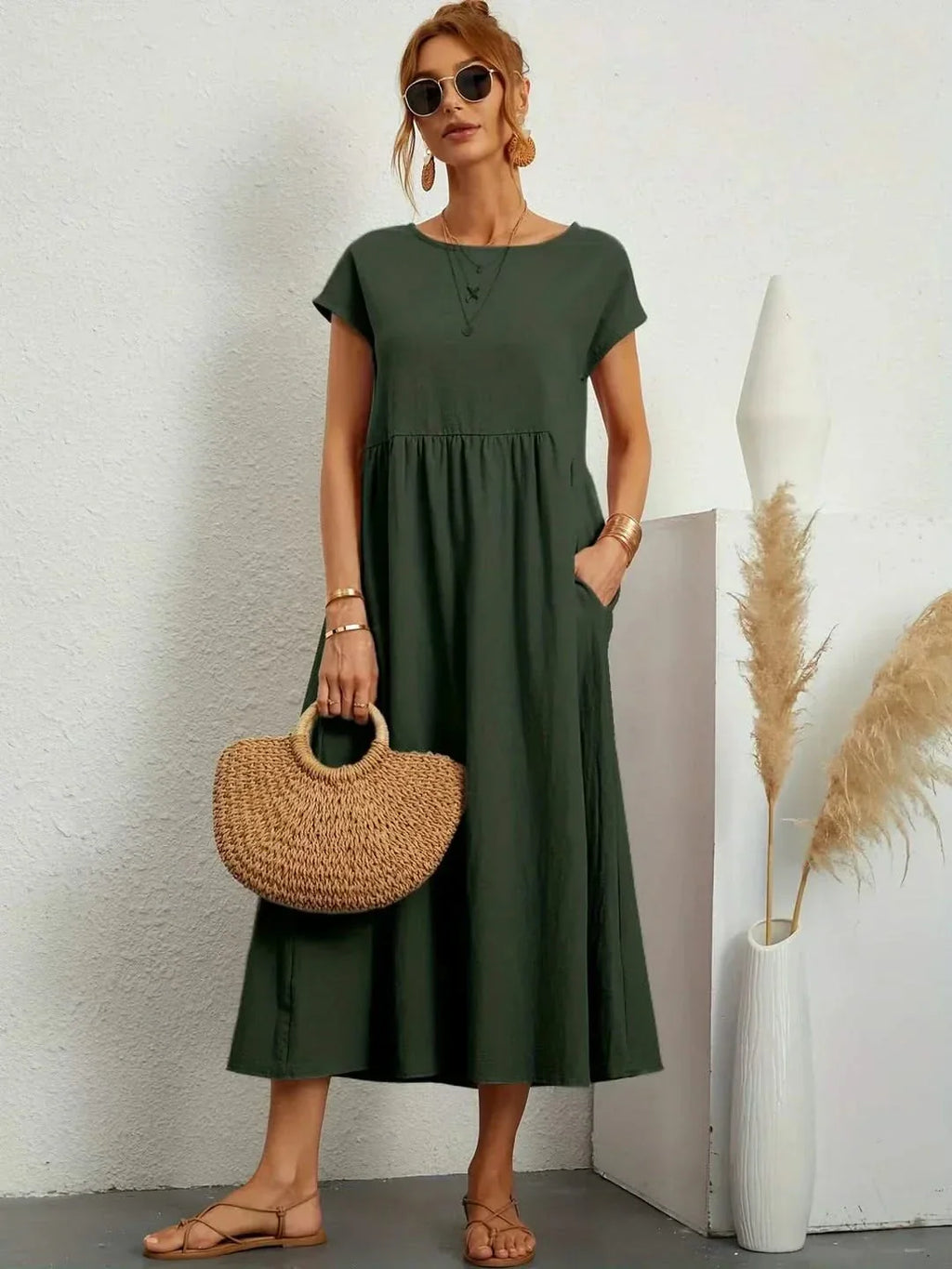 VESTIDO EVA FLUIDO LUXE
