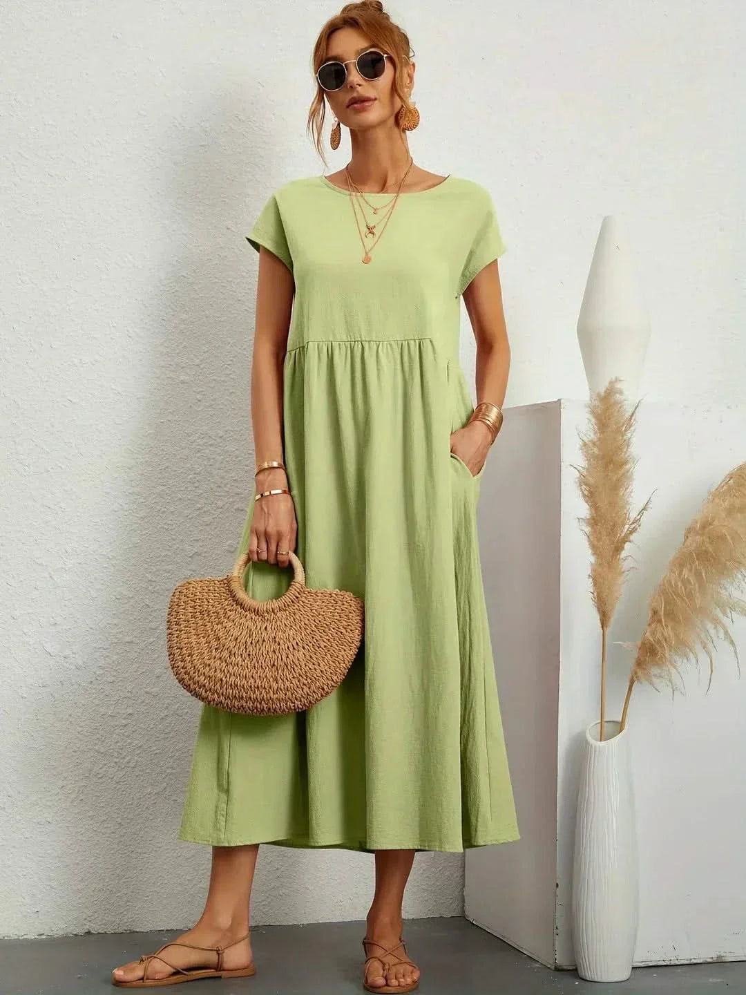 VESTIDO EVA FLUIDO LUXE