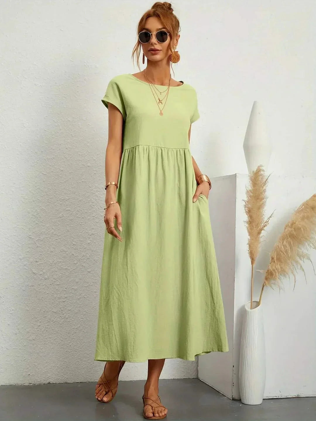 VESTIDO EVA FLUIDO LUXE