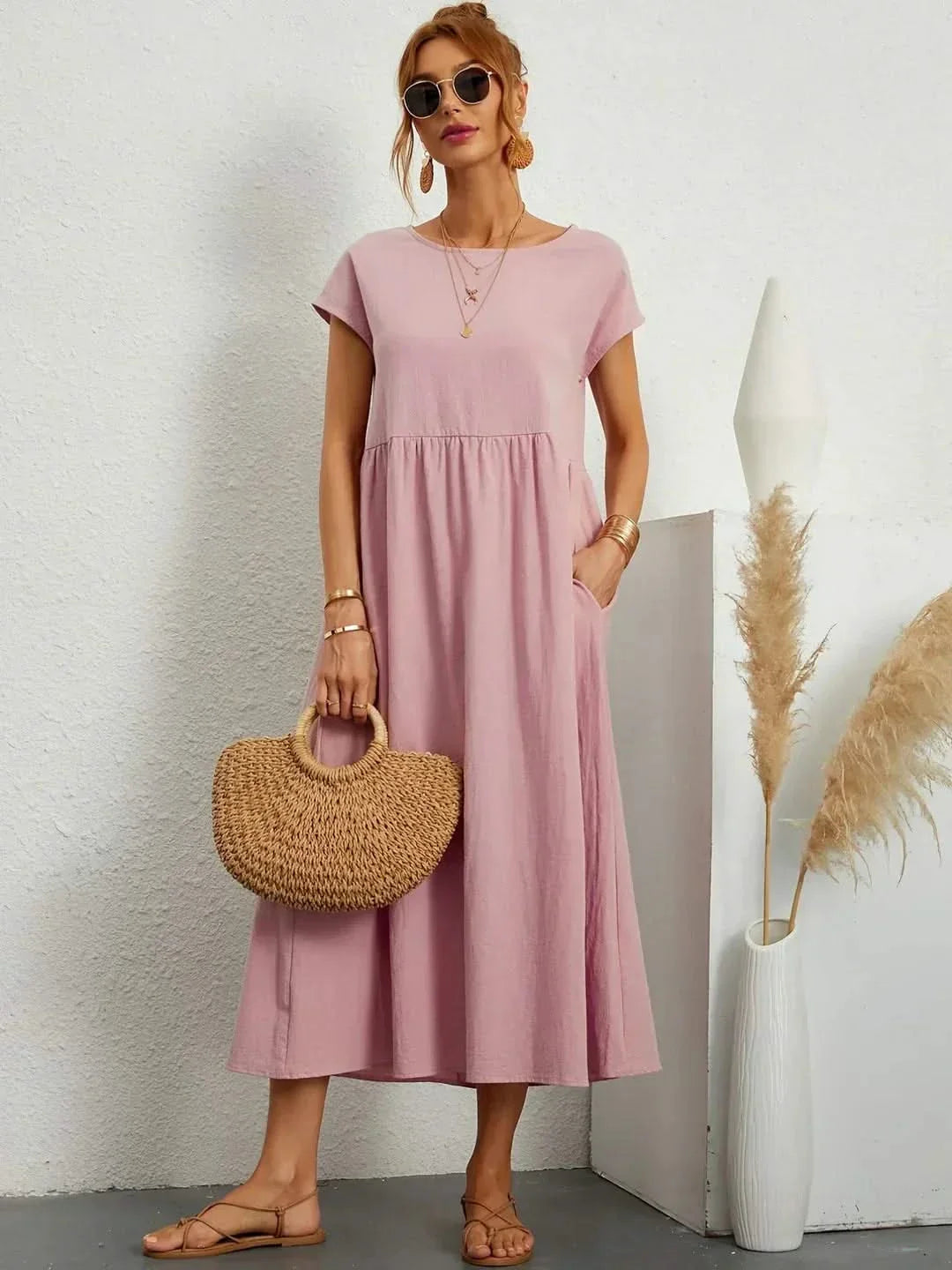 VESTIDO EVA FLUIDO LUXE