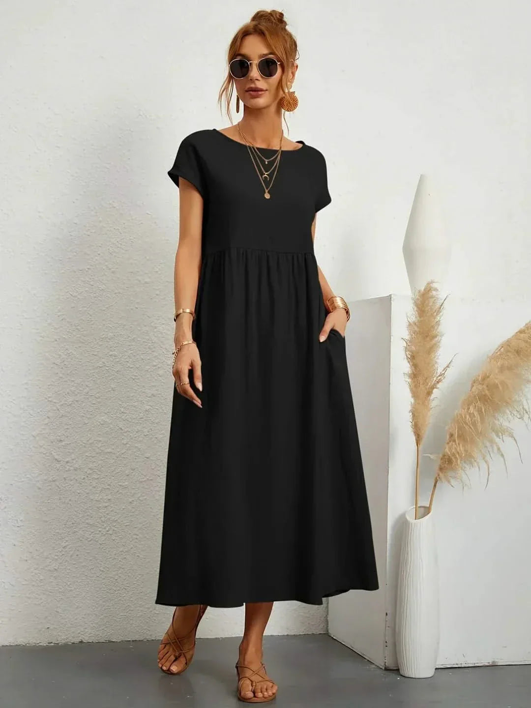 VESTIDO EVA FLUIDO LUXE