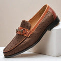 ORVANI COWHIDE LEATHER LOAFERS