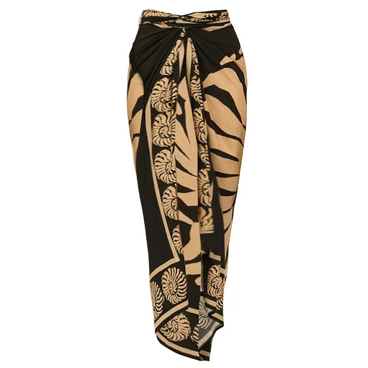 Bañador estampado concha - pareo