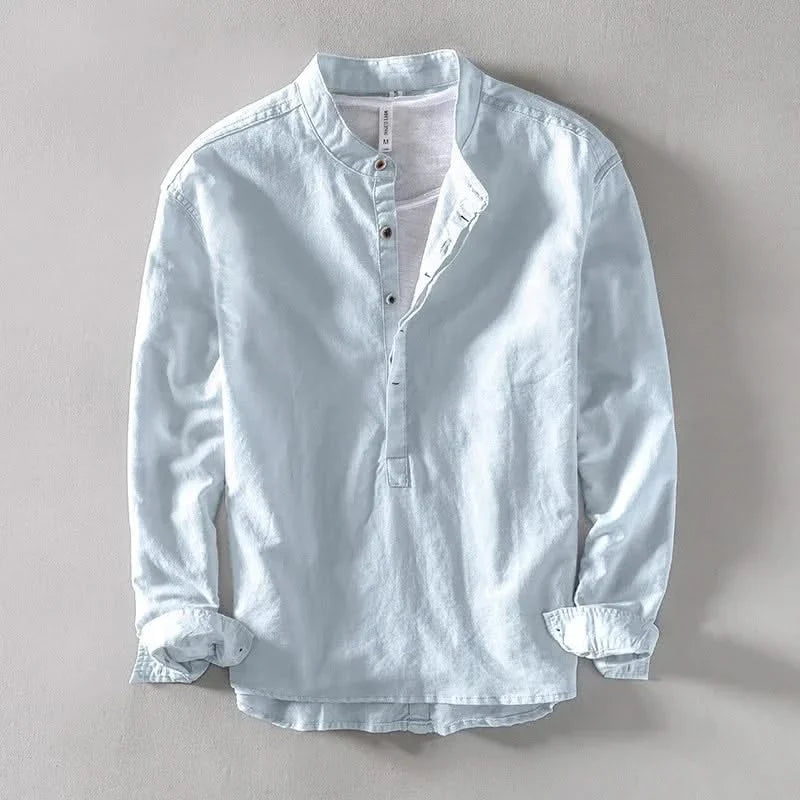 CALLUM CAMISA LINO CUELLO MAO