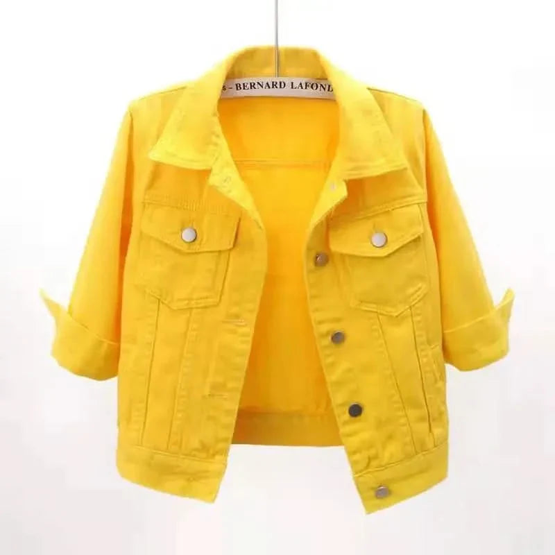 ELODIE COLOURBLOCK DENIM JACKET