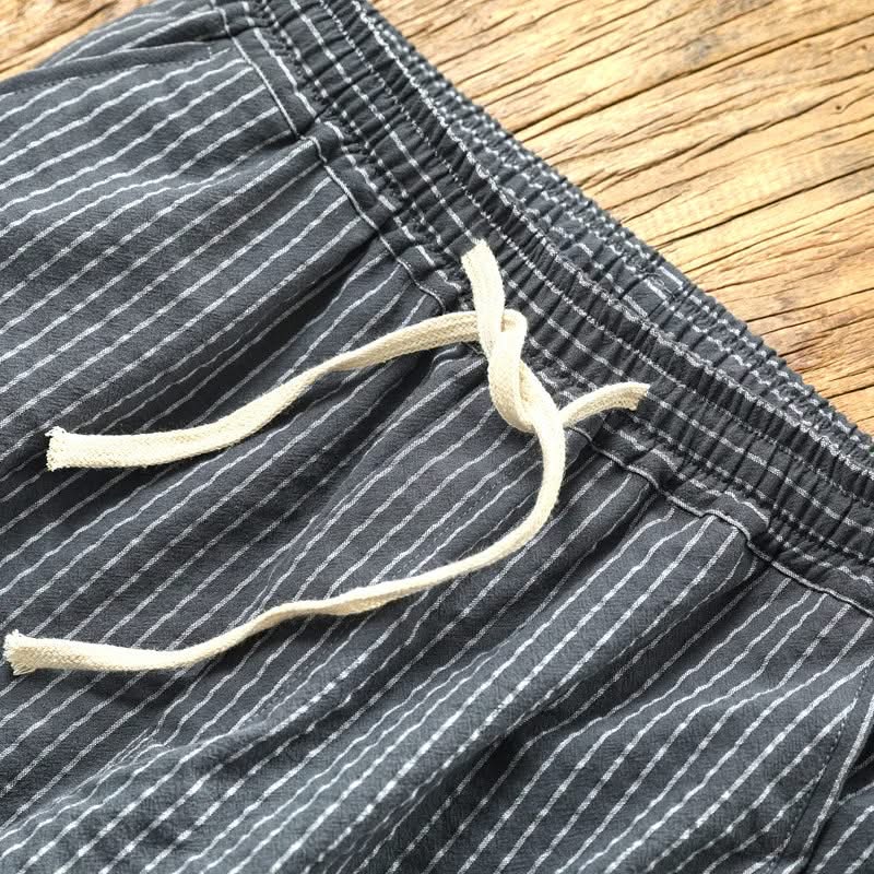 PANTALONES DE LINO A RAYAS ROCCO