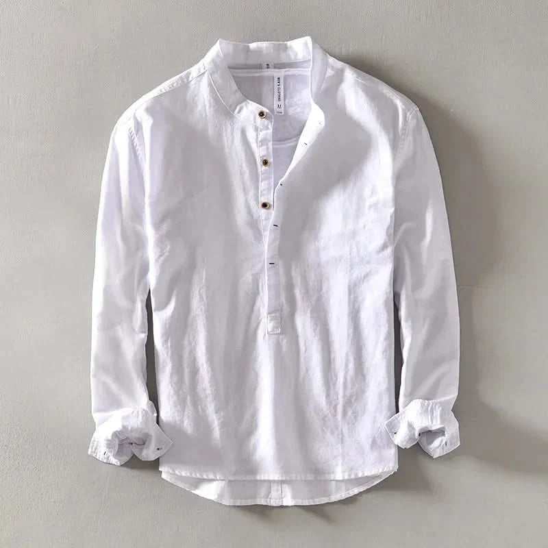 CALLUM CAMISA LINO CUELLO MAO