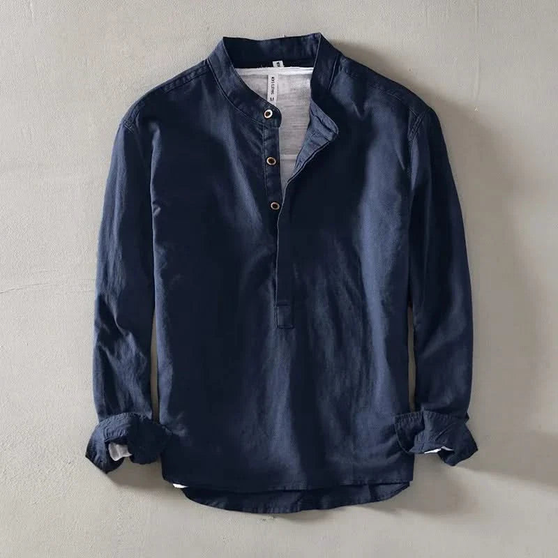 CALLUM CAMISA LINO CUELLO MAO