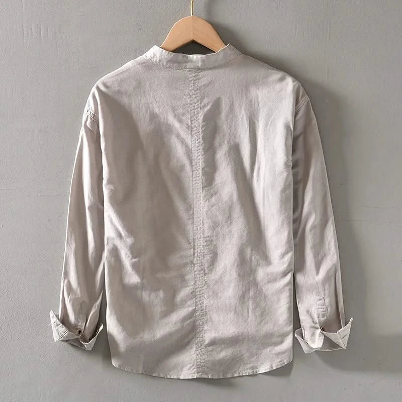 CALLUM CAMISA LINO CUELLO MAO