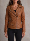 María - Chaqueta de Piel Resistente y Elegante