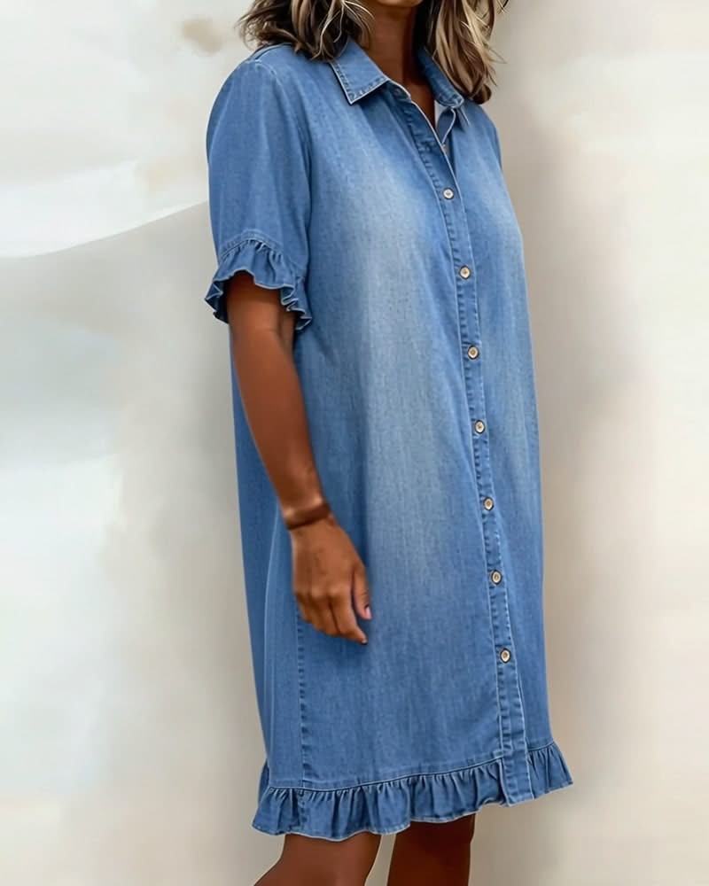 ROSAMERE FLATTERING DENIM DRESS