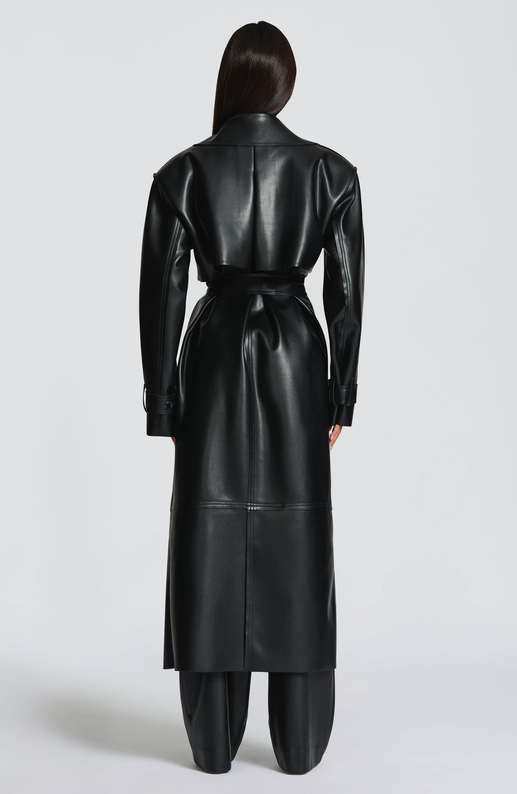 Sofía™ - Gabardina de Piel Sintética