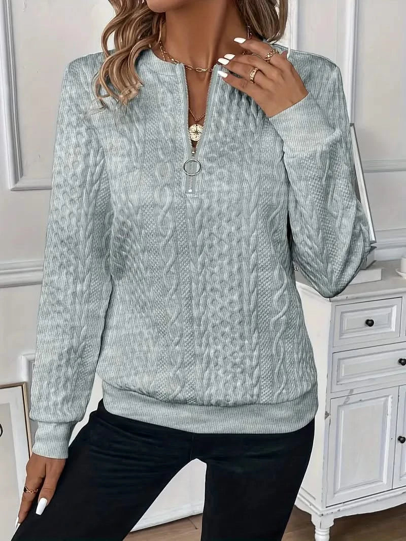 AMY | SWEATER WITH ZIPPER