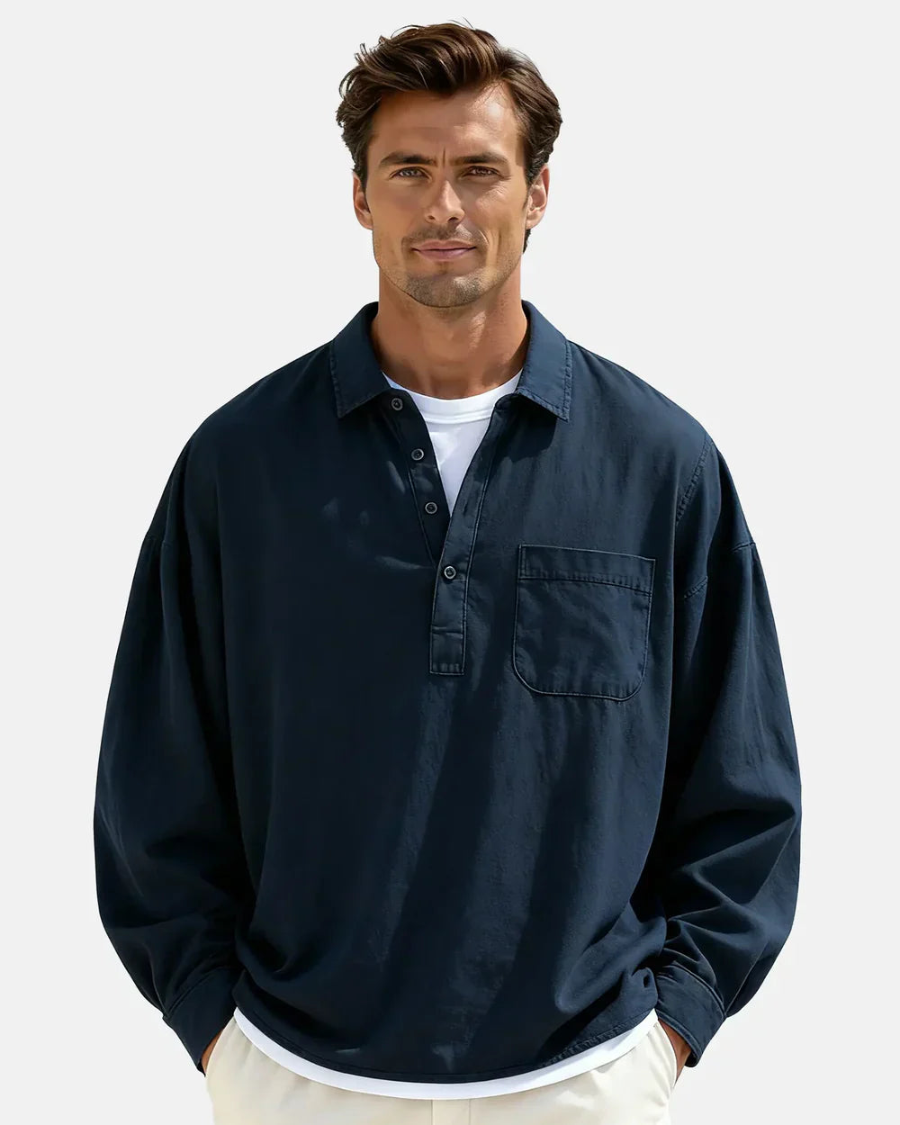 Camisa AMALFI Mezcla de Lino y Algodón