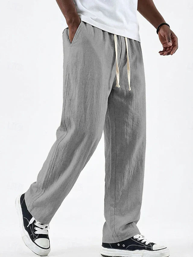 Pantalón POSITANO Lino Puro Corte Holgado
