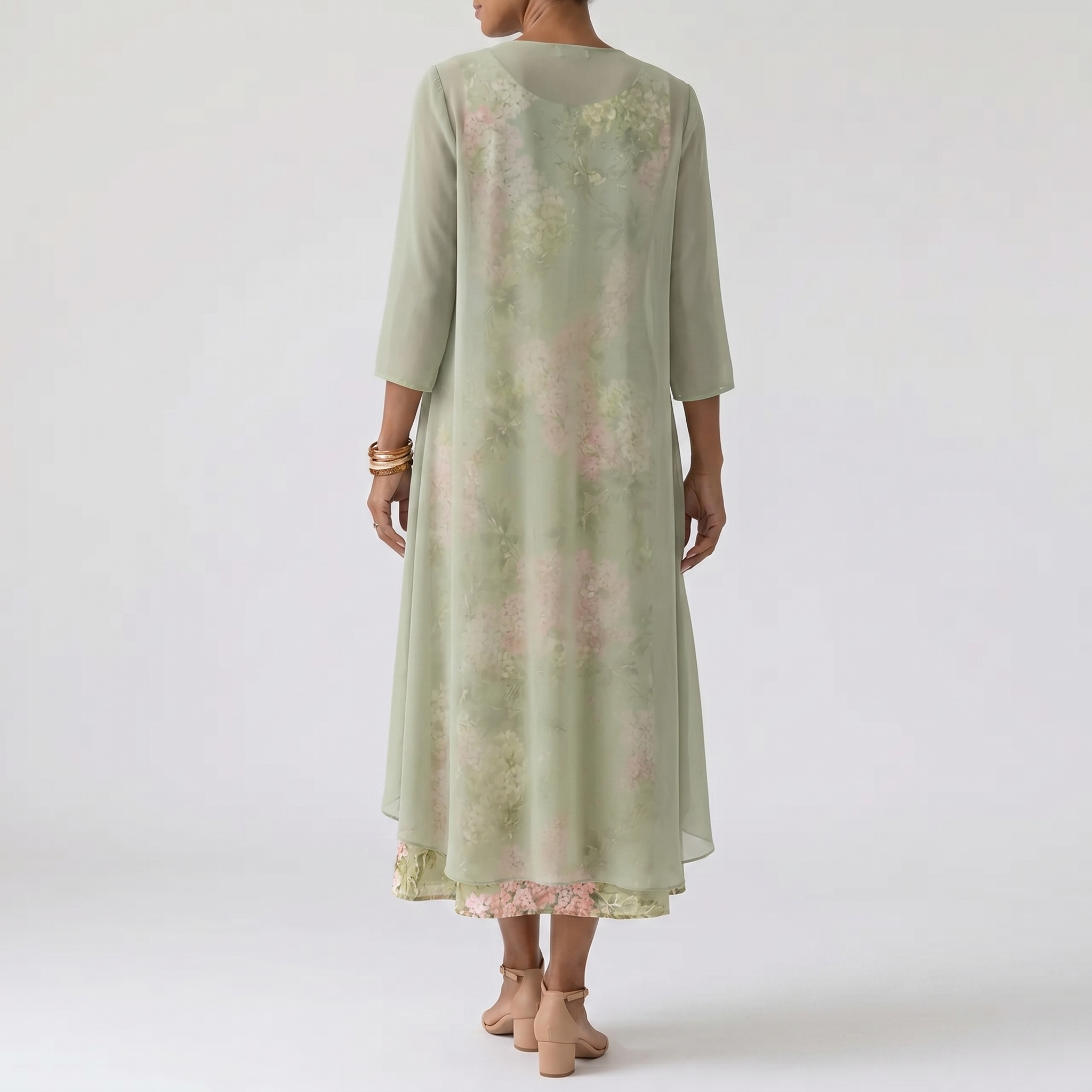 AMELIE SOFT GARDEN MIDI DRESS