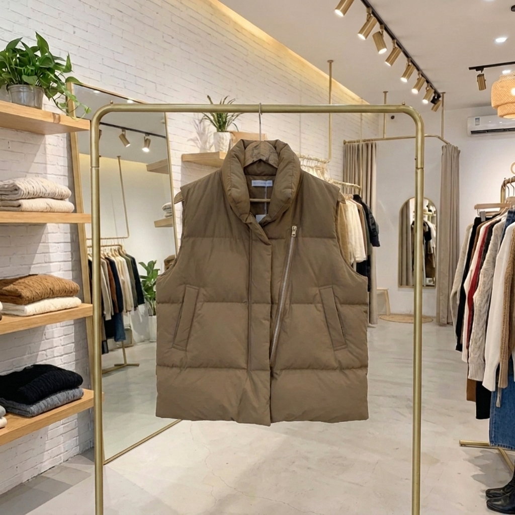 AVELINE SLEEVELESS WINTER COAT
