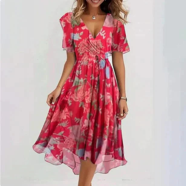 VESTIDO FLUIDO LUNETH EN V