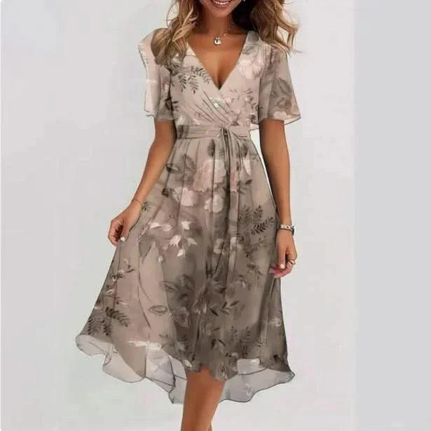 VESTIDO FLUIDO LUNETH EN V