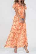 Vestido Glamoroso Floral Maxi | Cubre Abdomen