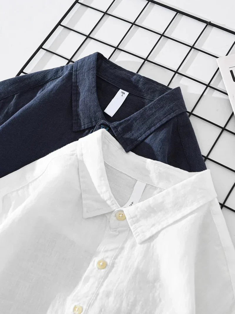 Camisa AMALFI Mezcla de Lino y Algodón
