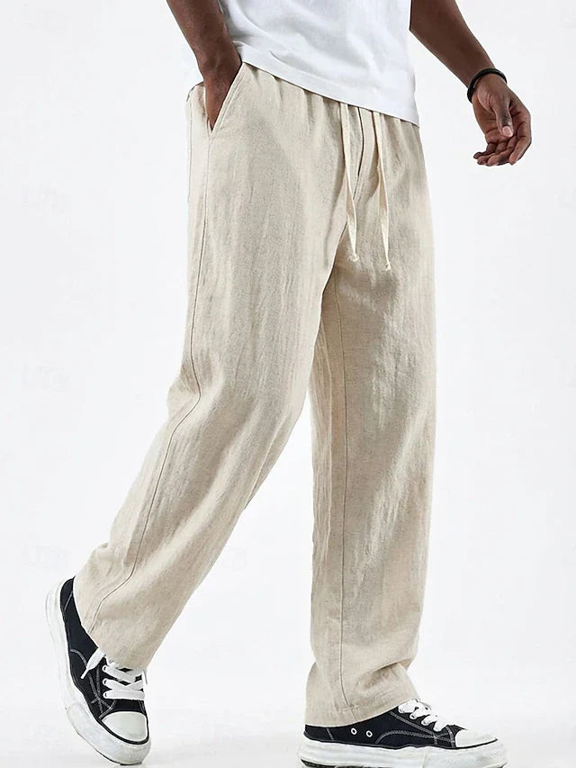 Pantalón POSITANO Lino Puro Corte Holgado