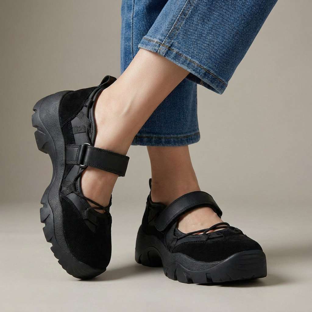 LOTTIE CHIC CROSS-STRAP SANDALS
